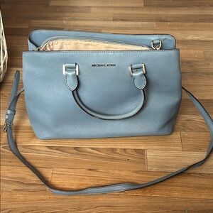 Michael Kors Slate Blue Satchel